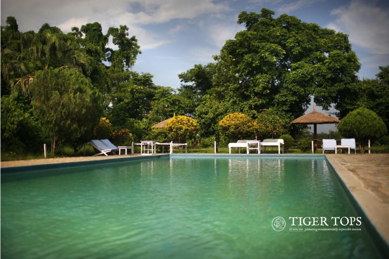Tiger Tops Tharu Lodge Chitwan Bagian luar foto